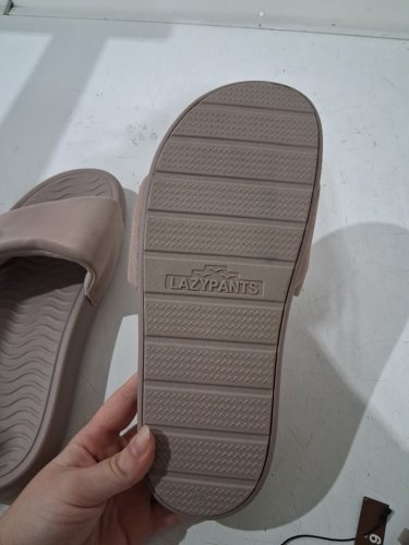 Women's Lazypants slides sandals - size 9 - cream (Style: 2864409) image 4