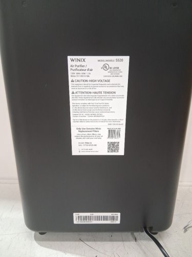 WINIX LARGE ROOM TRUE HEPA AIR PURIFIER WITH WI-FI CONTROL - 1882SQ.FT COVERAGE - BLACK (MODEL: 5520) image 6