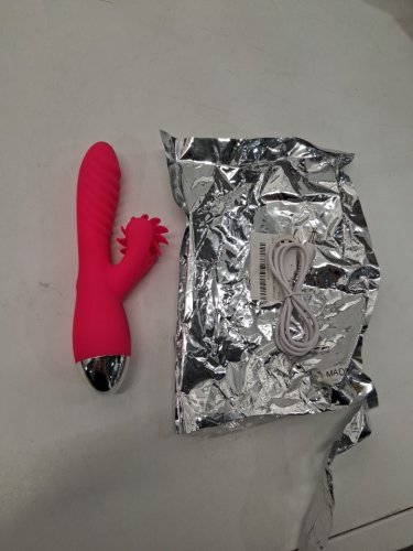 ADULTS G Spot Vibrator 10 Different Tongue Licking Patterns WITH HEAT- PINK image 2
