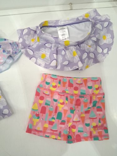 4 assorted baby SWIM BOTTOMS - 12M/18m - BLUE/PURPLE/PINK image 4