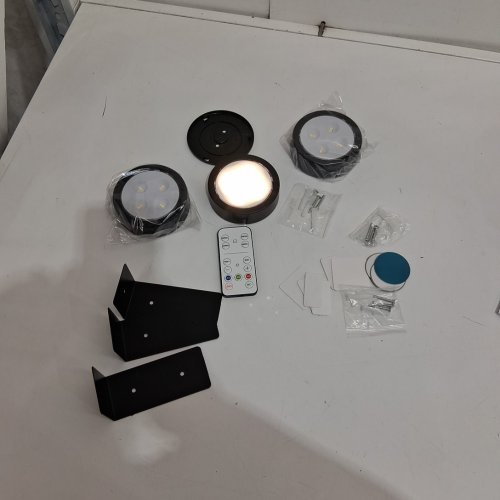 3pk Picture Lights for Wall Battery Operated, Magnetic Led Painting Light with Remote - black - (model:pl-03) image 3