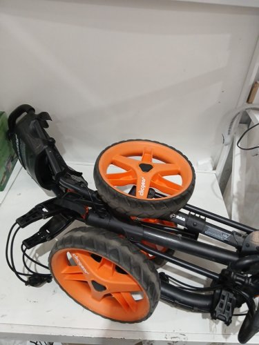 Clicgear Golf Cart golf bag buggy cart - Charcoal/Orange (Model: 3.5+) image 10