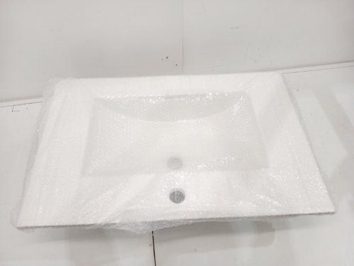 vanity countertop sink - 28" -  White (Model: S2001-7) image 3