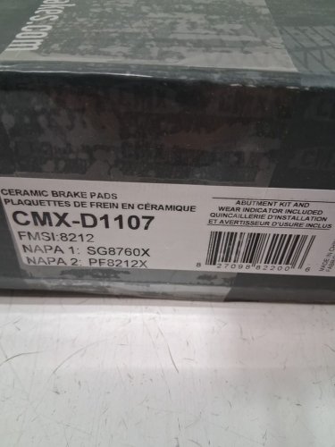 5pc CMX fromt end brake pads and One single disc brake rotor - FITMENT FOR SELECT MODELS - SILVER (MODEL: 8-980456/ CMX-D1107 image 5