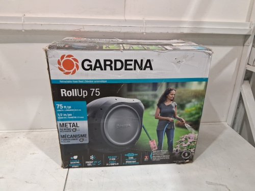 GARDENA Wall Mounted Retractable Reel with Hose Guide - 75ft - grey (model: 20502-80) image 2