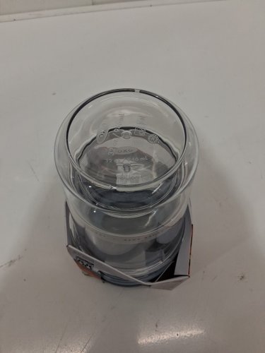 2pk oxo softworks twist and stack container - 32oz (each) - clear/blue image 3