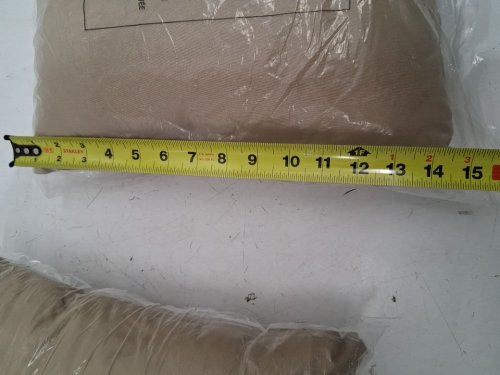 2PK PILLOWS FOR PATIO SOFA - 15" - BEIGE/TAN image 3