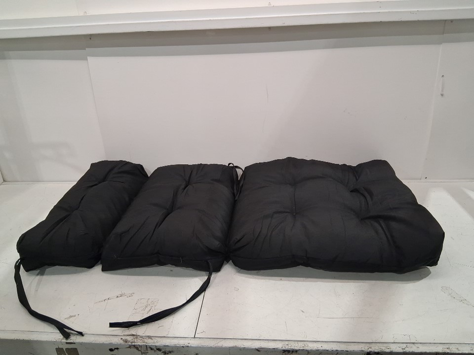 Outdoor waterproof High Back Chair Cushion 45"- black image 3