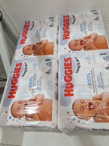 256PK HUGGIES SNUG AND DRY DIAPERS WITH TRIPLE LAYER PROTECTION - SIZE 1 image 2