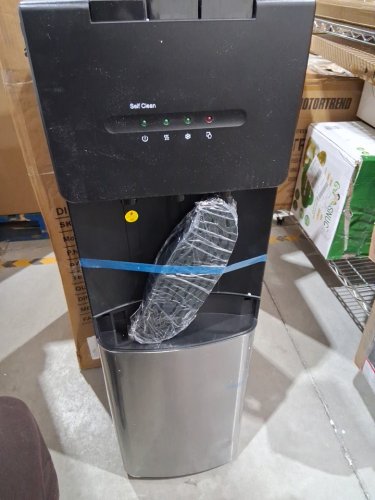 EUHOMY SELF-CLEANING BOTTOM LOADING WATER DISPENSER WITH 3 TEMPATURES - 3 GAL - BLACK/SILVER (MODEL: WC003-X3U) image 3
