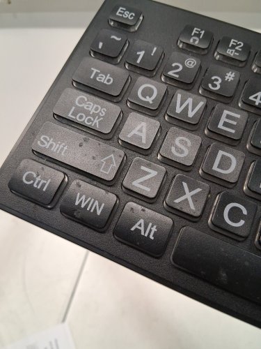 2PC LARGE PRINT BACKLIT WIRELESS KEYBOARD & MOUSE - BLACK (MODEL: lzb001) image 3