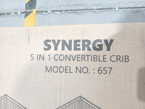 dream on me 5-in-1synergy convertible crib - 39" x 29" x 53" - white (model: 657) image 5