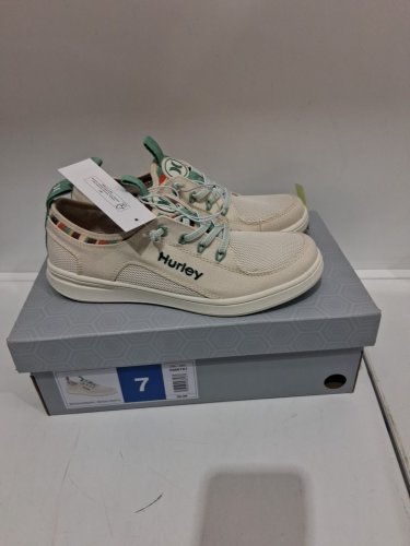WOMEN'S HURLEY SLIP ON SHOES - SIZE 7 - BEIGE/MULTICOLOR - (STYLE: 5566707) image 2