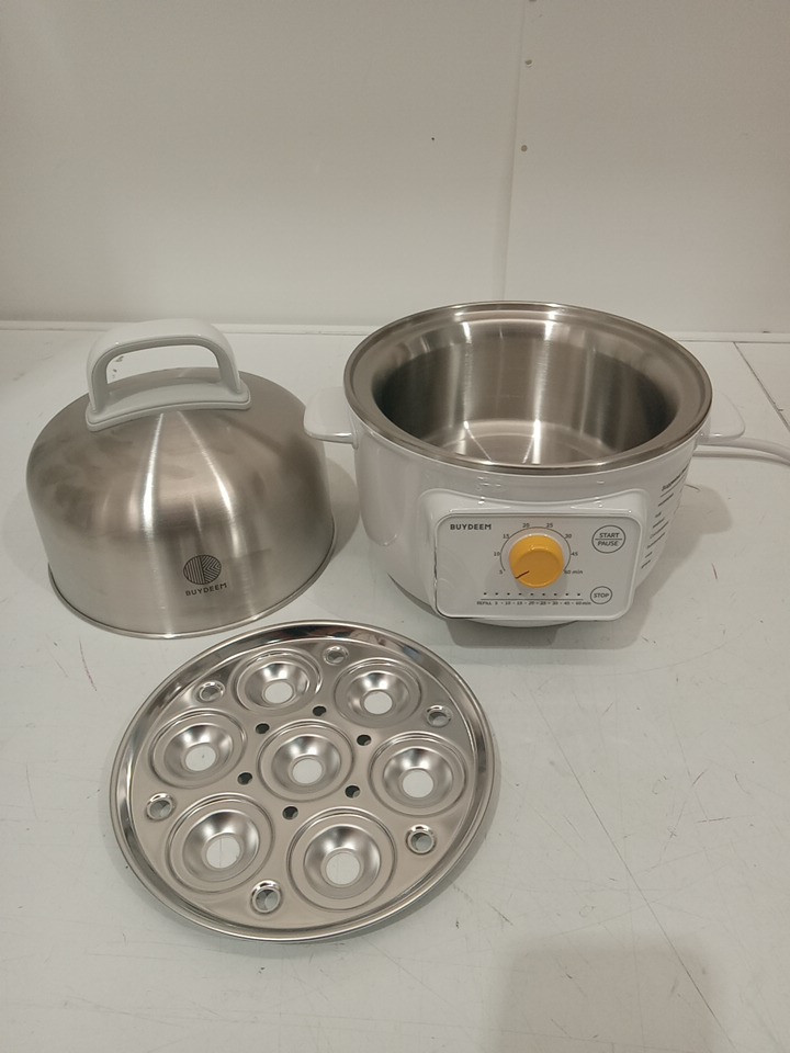 buydeem Mini Electric Food Steamer with 8 steamer settings - 1.6QT - white (MODEL: G32US-90-A1) image 3