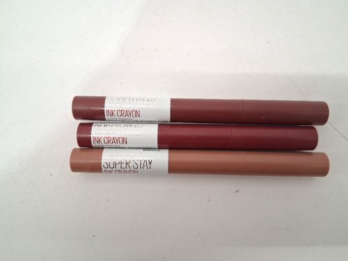 3pc maybelline superstay ink crayon lip colour crayons - 1.2g each - settle for more 65 / be bold be you 120 / trust your gut 10 image 2