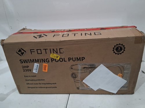 Foting Self Primming Dual Speed Swimming Pool Pump For In/Above-Ground Pools - 2HP, 230V - 3170/7000GPH - Black/Blue - (Model: JH11502) image 2