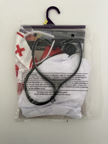 4PC WOMEN'S PARTYHOLIC SWEETHEART REMEDY NURSE COSTUME - LARGE (12-14) - WHITE/RED (STYLE: 12279L image 3