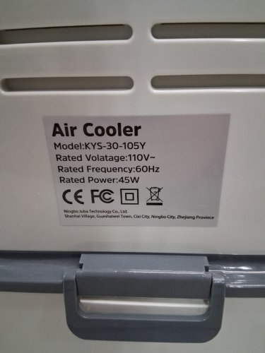 Portable Auto Oscillating Air Cooler - 6L - white (model: kys-30-105y) image 5