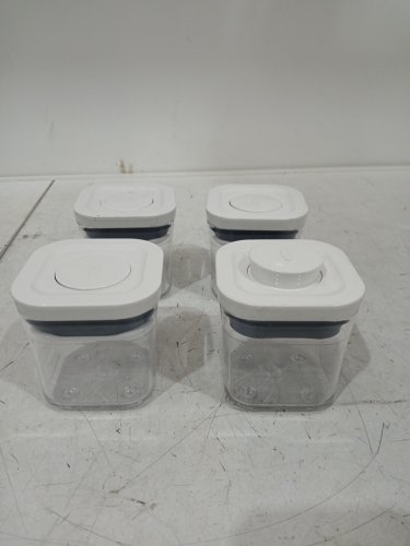 4PK OXO GOOD GRIPS POP CONTAINERS - 0.2QT each - white/clear image 3
