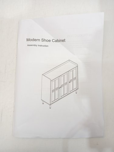 Abril 5-tier shoe cabinet with 3 doors and 3 adjustable shelves - Black (Model: SOC-103) image 8