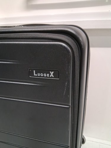 Luggex hard shell carry on luggage with laptop compartment - 20" - black (model : FLO) image 6