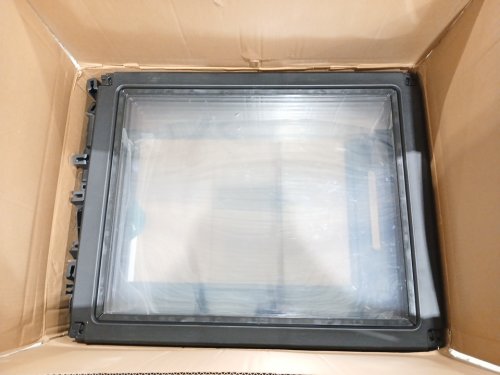 FXW AuraSpace 6 Panel Clear Acrylic Indoor Dog Playpen - 35" - Black (Model: 1271-3506A-BK-31V11) image 3
