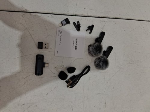 WARM BOX WIRELESS LAVALIER MICROPHONE FOR IPHONE, IPAD, ANDROID - 2 MINI MICROPHONES WITH NOISE REDUCTION, AUTO PAIRING, MUTE, REVERB FOR VLOGGING, TIKTOK, YOUTUBE image 3