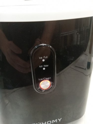 EUHOMY COUNTERTOP NUGGET ICE MAKER - 34LBS/DAY - BLACK (MODEL: IM-12S) image 4