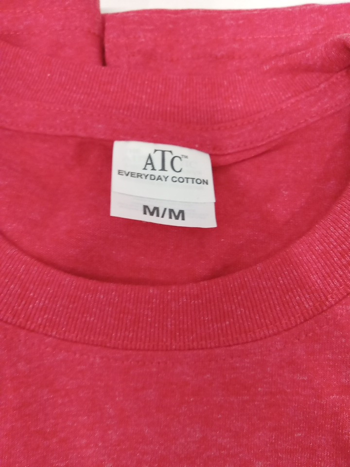 2 ATC EVERYDAY COTTON TEE - medium - heather red (Model: ATC1000) image 3