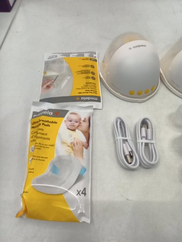MEDELA MOTION INBRA WEARABLE BREAST PUMP - WHITE/YELLOW - (MODEL: YM-8801) image 3