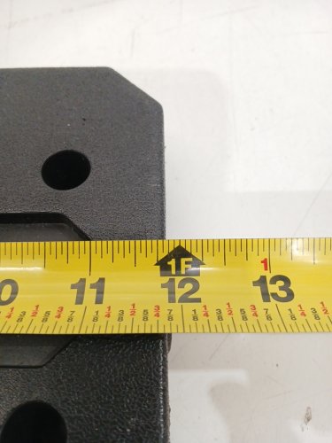 Rectangular Dumbbell for Multi-Function Machine - 12" - 10lbs - black image 3