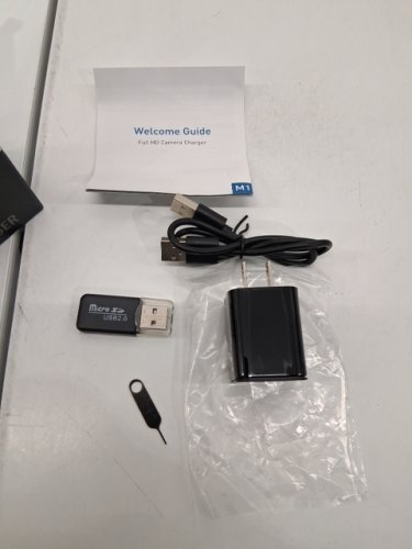 Mini Spy Camera Charger 1080FHD Motion Detection Loop Recording No Wi-Fi Needed - 32G SD Card - BLACK - (MODEL:M1) image 4