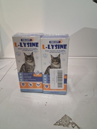 2pk Premium L-Lysine Liquid Drops for Immune Support and Respiratory Health for cats - 60ml/each image 3