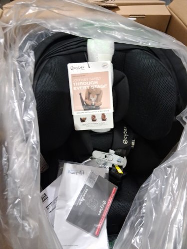 Cybex Callisto G 360 Rotating All-in-One Convertible Car Seat - 120LBS MAX - Moon Black image 4
