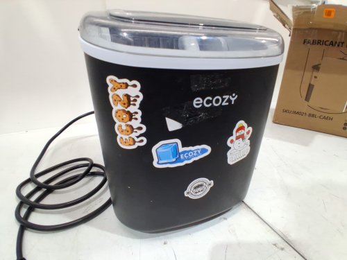 EUHOMY SELF-CLEANING BULLET COUNTERTOP ICE MAKER WITH ICE SCOOP - MAKES 27LB PER DAY - BLACK (MODEL: im021-bbl-caeh / IMB1008CA-UL) image 4