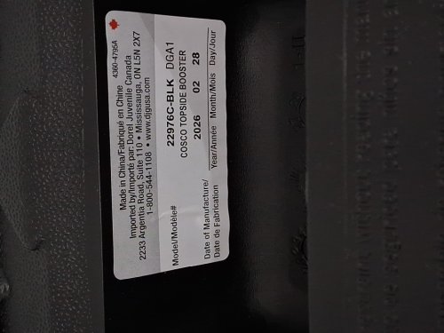 COSCO KIDS TOPSIDE LIGHTWEIGHT BACKLESS BOOSTER CAR SEAT - 100LBS MAX/CAP - BLACK (MODEL: 22976C-BLK) image 5