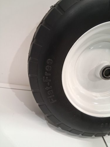Marathon Pneumatic Air Universal Wheelbarrow Tire 4.80/4.00-8 - 14.5" x 5" - white rim image 3
