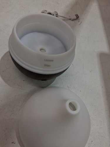 salking small essential oil diffuser - 100ml - white/ wood brown (model:200267) image 4