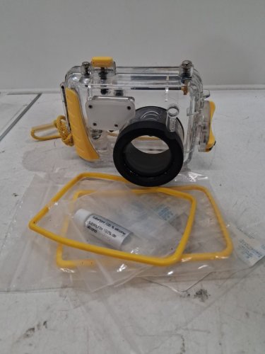 HP INVENT PHOTOSMART UNDERWATER CAMERA CASE FOR R817/R818 CAMERAS - CLEAR/YELLOW image 4