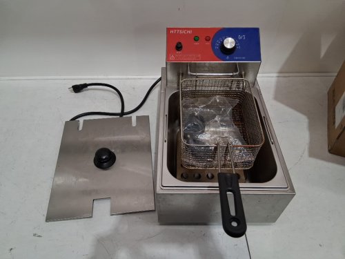 HTTSICHI COMMERCIAL FOOD FRYER - 110-120 V, 1700W - STAINLESS STEEL (MODEL: SZ-81A) image 3