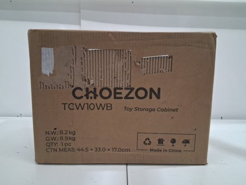 Kids CHOEZON Bookshelf and Toy Storage - 32.3" X 39.4" X 11.8" - WHITE (MODEL: TCW10WB) image 4