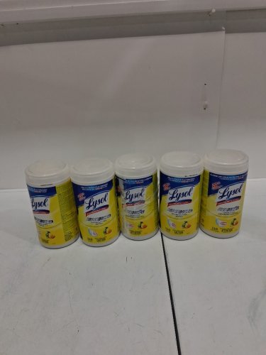 5pk lysol advanced disinfecting wipes - 550 wipes total - citrus scent (model: 1708072) image 2