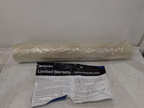 tapemanblue Self Adhesive Plastic Carpet Protector Film - 24" X 200FT - CLEAR image 3