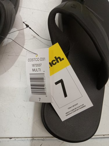 Mens Bench Comfort Flip Flops - 7 - black image 3