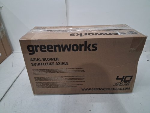 GREENWORKS CORDLESS JET LEAF BLOWER *tool only* - 40V / 125MPH / 450CFM - GREEN (MODEL: blf346) image 2