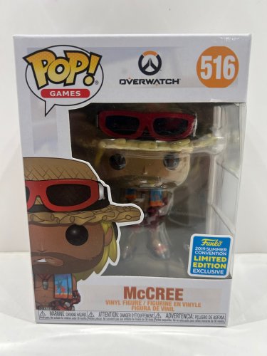 Funko pop! **2019 summer convention** Games: overwatch - mc cree vinyl figure (#516) image 2