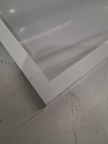 americanflat Streamline Collection poster frame with Polished Plexiglass - 12" x 18" - white (model: LX1218WHTNOMAT) image 5