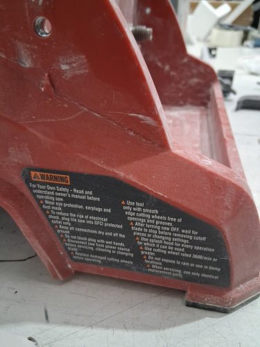 skil wet tile saw with hydrolock system & 7" blade - fits tiles up to 18" x 18" - red (model: 3550-02) image 7
