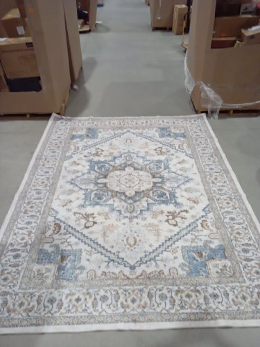 OPPODREAM Soft non-slip Neutral Area Rugs - 8ftx10ft- white/multicolor image 3