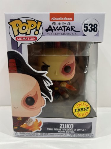 Funko pop! **chase limited edition** Animation: nickelodeon avatar the last airbender - zuko vinyl figure (#538) image 2